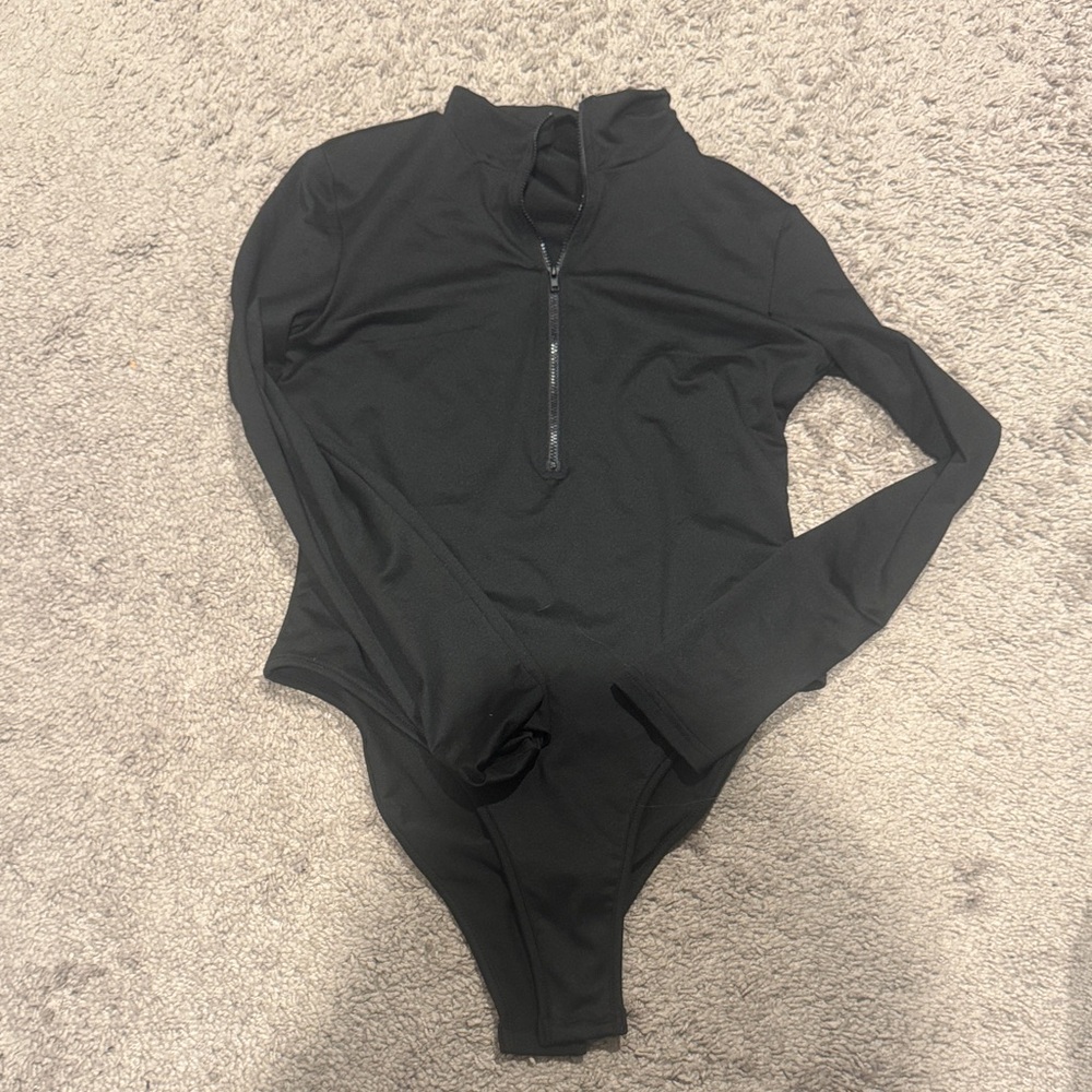 Black Long Sleeve Bodysuit